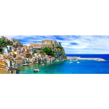 Lais Puzzle - schöne Strände und Städte von Kalabrien - Scilla. Italienische Sommerferien, Panorama - 1.000 Teile