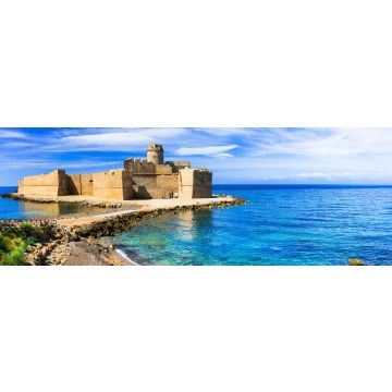 Lais Puzzle - Le Castella. Isola di Capo Rizzuto - erstaunliche Burg und schönes Meer in Kalabrien, Italien, Panorama - 1.000 Teile