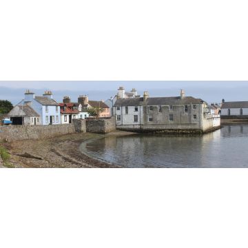 Lais Puzzle - Blick auf den malerischen Hafen und die umliegenden Gebäude auf der Isle of Whithorn in Dumfires und Galloway in Schottland. Einer der südlichsten Häfen in Schottland, Panorama - 1.000 Teile