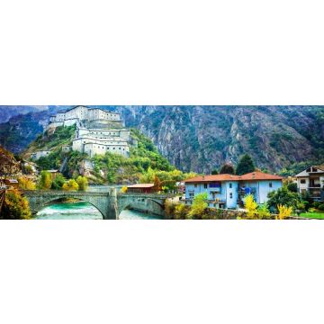 Lais Puzzle - Burgen von Valle d'Aosta, Bardenfestung, Italien, Panorama - 1.000 Teile