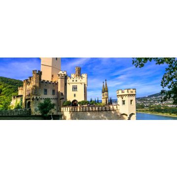 Lais Puzzle - Reisen Sie auf der legendären Rhein-Romantik-Route - Schloss Stolzenfels. Deutschland, Panorama - 1.000 Teile