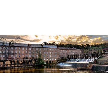 Lais Puzzle - Continental Gin Company mit Wasserfall, Prattville, Panorama - 1.000 Teile