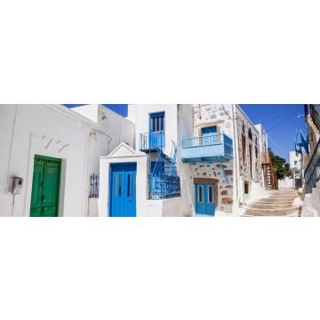 Lais Puzzle - Bunte Straße in Astypalaia, Dodekanes, Griechenland, Panorama - 1.000 Teile