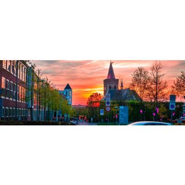 Lais Puzzle - Schöner Sonnenuntergang in Ede, Gelderland, Niederlande, Panorama - 1.000 Teile