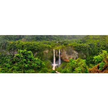 Lais Puzzle - Wasserfall Manto de la Novia in Banos de Agua Santa, Ecuador, Panorama - 1.000 Teile
