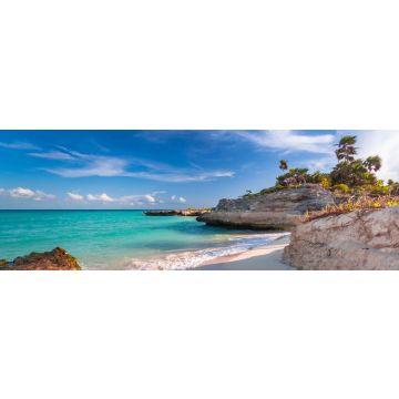 Lais Puzzle - Strand am karibischen Meer in Playa del Carmen, Mexiko, Panorama - 1.000 Teile