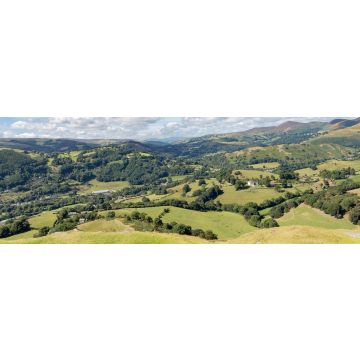 Lais Puzzle - Walisische Landschaft, von Castell Dinas Bran aus gesehen, in der Nähe von Llangollen, Denbighshire, Wales, UK, Panorama - 1.000 Teile