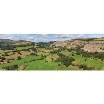 Lais Puzzle - Walisische Landschaft, von Castell Dinas Bran aus gesehen, in der Nähe von Llangollen, Denbighshire, Wales, UK, Panorama - 1.000 Teile