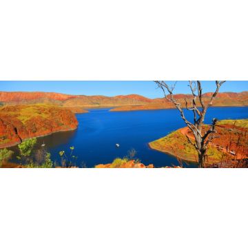 Lais Puzzle - Hoch oben Blick auf den schönen Lake Argyle in der Nähe von Kununurra, Westaustralien an einem warmen sonnigen Tag mit blauem Himmel, Panorama - 1.000 Teile