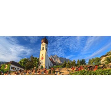 Lais Puzzle - Dorf Grainau und Zugspitze in Deutschland, Garmisch-Partenkirchen, Deutschland, Panorama - 1.000 Teile