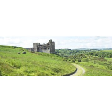 Lais Puzzle - Crighton Castle und die Hügel von Midlothian, Panorama - 1.000 Teile