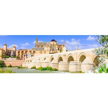 Lais Puzzle - Cordoba, Spanien. Die römische Brücke und Moschee (Kathedrale) am Fluss Guadalquivir, Panorama - 1.000 Teile