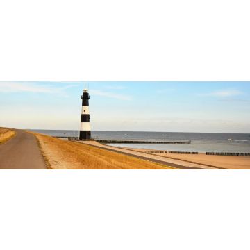 Lais Puzzle - Leuchtturm Nieuwe Sluis in Breskens in der Niederlande, Panorama - 1.000 Teile