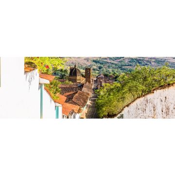Lais Puzzle - Barichara Skyline Stadtbild Santander in Kolumbien, Panorama - 1.000 Teile