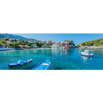 Lais Puzzle - Assos Strand in Kefalonia, Griechenland, Panorama - 1.000 Teile