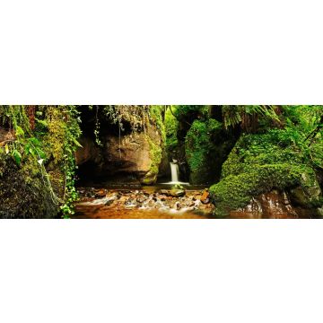 Lais Puzzle - Eine schöne Schlucht mit Wasserfall und üppiger Vegetation. Dollar Glen, Clackmannanshire, Schottland, UK, Panorama - 1.000 Teile