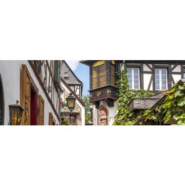 Lais Puzzle - Drosselgasse in Rüdesheim am Rhein, Panorama - 1.000 Teile