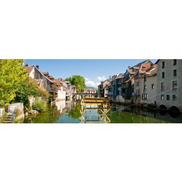 Lais Puzzle - Ornans, Franche-Comté, Frankreich, Panorama - 1.000 Teile