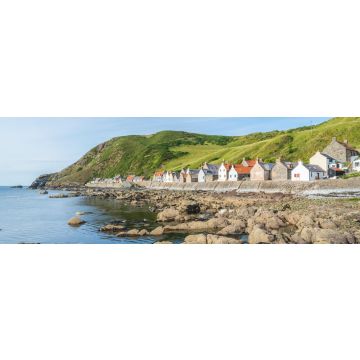 Lais Puzzle - Sonniger Nachmittag in Crovie, kleines Dorf in Aberdeenshire, Schottland, Panorama - 1.000 Teile
