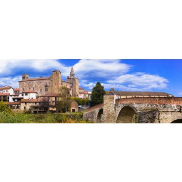 Lais Puzzle - Beeindruckendes mittelalterliches Kloster und Schloss von Bormida in der Region Asti im Piemont, Italien, Panorama - 1.000 Teile