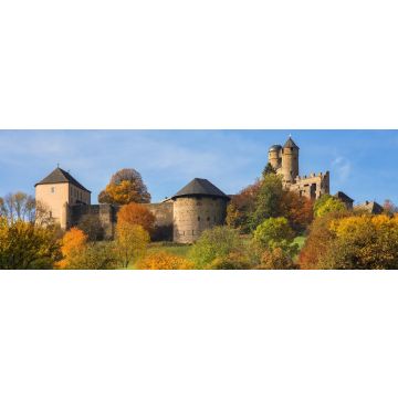 Lais Puzzle - Burg Greifenstein an einem sonnigen Tag im Herbst, Panorama - 1.000 Teile