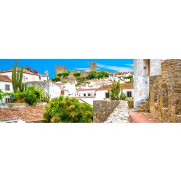 Lais Puzzle - Sommerliche Aussicht in Obidos, Bezirk Leiria, Portugal, Panorama - 1.000 Teile
