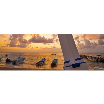 Lais Puzzle - Puerto Morelos Sonnenaufgang Leuchtturm Riviera Maya, Mexiko, Panorama - 1.000 Teile