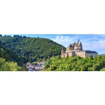 Lais Puzzle - Schloss Vianden und ein kleines Tal, Luxemburg, Panorama - 1.000 Teile