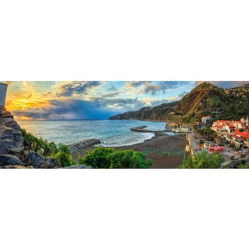 Lais Puzzle - Sonnenuntergang über Ribeira Brava, Madeira, Portugal, Panorama - 1.000 Teile