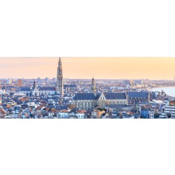 Lais Puzzle - Blick über Antwerpen mit der Kathedrale Unserer Lieben Frau aufgenommen, Panorama - 1.000 Teile