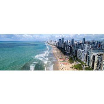 Lais Puzzle - Luftaufnahme des Boa Viagem Beach, Recife, Pernambuco, Brasilien, Panorama - 1.000 Teile