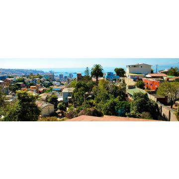 Lais Puzzle - Panoramablick von La Sebastiana von Valparaiso in Chile, Panorama - 1.000 Teile
