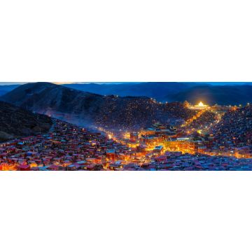 Lais Puzzle - Larung gar (buddhistische Akademie) in Sichuan, China, Panorama - 1.000 Teile