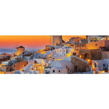 Lais Puzzle - Oia bei Sonnenuntergang, Santorin, Griechenland, Panorama - 1.000 Teile