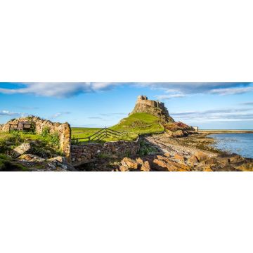 Lais Puzzle - Lindisfarne Castle an der Küste Northumberlands, England, Panorama - 1.000 Teile