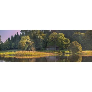 Lais Puzzle - Haus im Wald von Killykeen, Forest Park, in Cavan, Irland, Panorama - 1.000 Teile