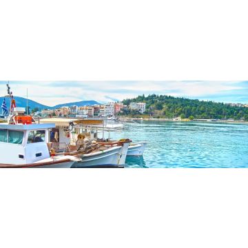 Lais Puzzle - Landschaft von Chalkis Euböa Griechenland - Chalkida verrücktes Wasserphänomen Symbol, Panorama - 1.000 Teile
