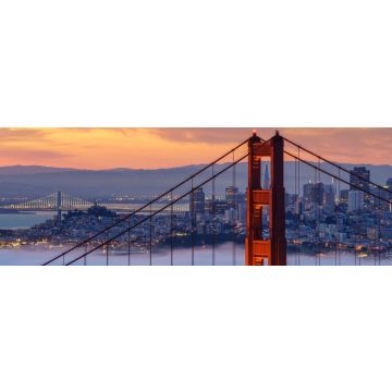 Lais Puzzle - Frühmorgens niedriger Nebel an der Golden Gate Bridge, Panorama - 1.000 Teile