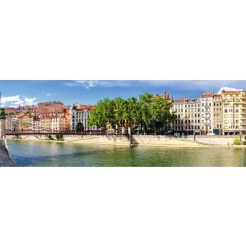 Lais Puzzle - Lyon (Frankreich) alte Gebäude in der Nähe des Flusses Saone, Panorama - 1.000 Teile