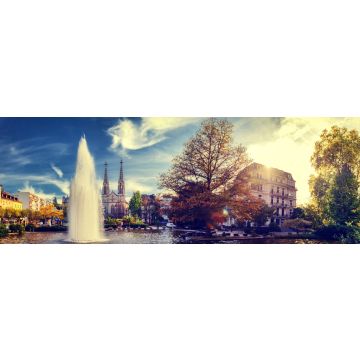 Lais Puzzle - Schöne herbstliche Stadtlandschaft von Baden-Baden, Deutschland, Panorama - 1.000 Teile