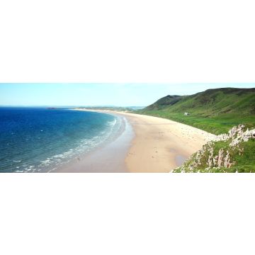 Lais Puzzle - Rhossili Bay, Rhossili, auf der Halbinsel Gower, West Glamorgan, Wales, UK, Panorama - 1.000 Teile