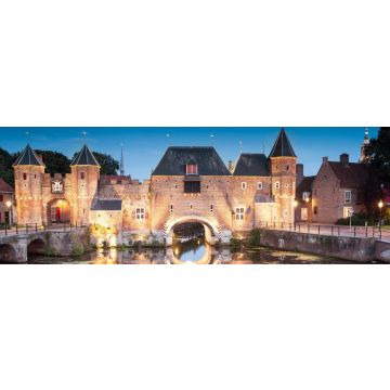 Lais Puzzle - Koppelpoort mittelalterliche niederländische Festungsstadt Amersfoort bei Nacht, Niederlande, Panorama - 1.000 Teile