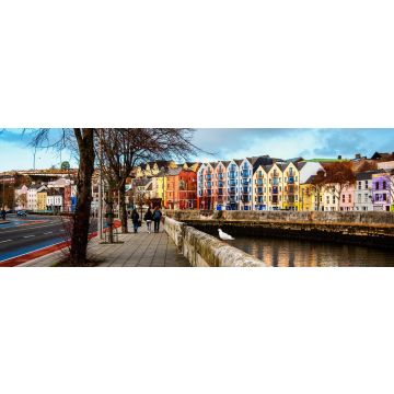 Lais Puzzle - Ufer des Flusses Lee in Cork, Irland, Panorama - 1.000 Teile