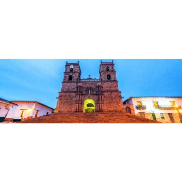 Lais Puzzle - Barichara Kathedrale bei Nacht Kolumbien, Panorama - 1.000 Teile