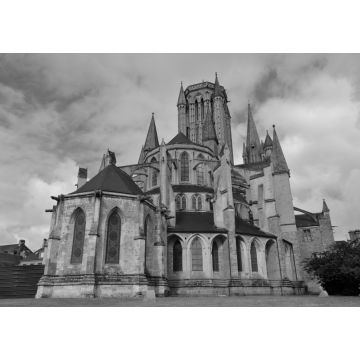 Lais Puzzle - Cathédrale de Coutances in der Normandie in schwarz weiß - 1.000 Teile
