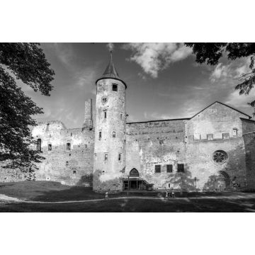Lais Puzzle - Bischofsburg Haapsalu, Estland in schwarz weiß - 2.000 Teile