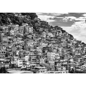 Lais Puzzle - Favela Cantagalo in Rio de Janeiro - Brasilien in schwarz weiß - 1.000 Teile