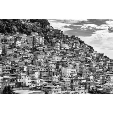 Lais Puzzle - Favela Cantagalo in Rio de Janeiro - Brasilien in schwarz weiß - 2.000 Teile
