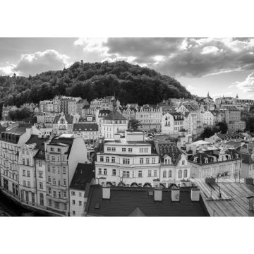 Lais Puzzle - Karlovy Vary (Karlsbad), Tschechische Republik in schwarz weiß - 1.000 Teile
