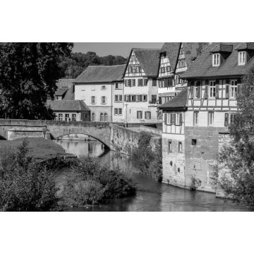 Lais Puzzle - In der Altstadt von Schwäbisch Hall am Kocher in schwarz weiß - 2.000 Teile